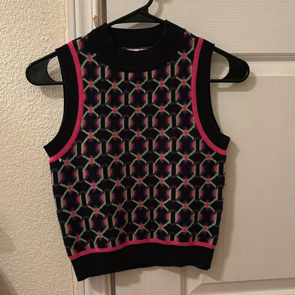 Size XS Multi Colored Sweater Vest